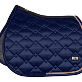 Fair Play Navy Rose Gold "Azuryt Ceramic" Jump & Dressage Saddle Pad - Fair Play - Equiluxe Tack