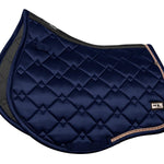 Fair Play Navy Rose Gold "Azuryt Ceramic" Jump & Dressage Saddle Pad - Fair Play - Equiluxe Tack