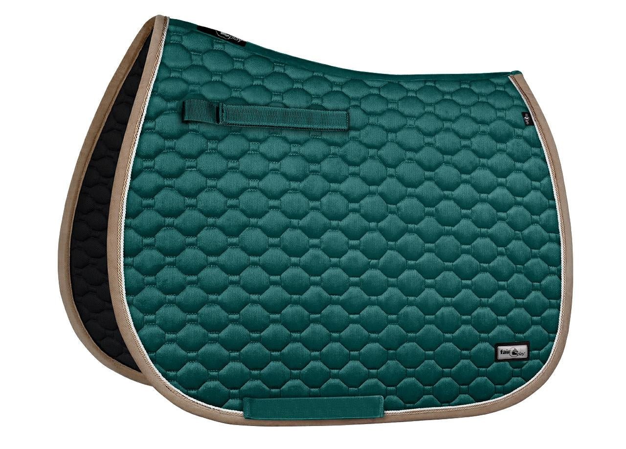 Fair Play "Onyx" Green & Taupe All Purpose Saddle Pad - Fair Play - Equiluxe Tack