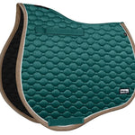 Fair Play "Onyx" Green & Taupe Close Contact Saddle Pad - Fair Play - Equiluxe Tack