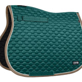 Fair Play "Onyx" Green & Taupe Jump Saddle Pad - Fair Play - Equiluxe Tack