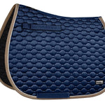 Fair Play "Onyx" Navy Blue & Taupe All Purpose Saddle Pad - Fair Play - Equiluxe Tack