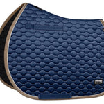 Fair Play "Onyx" Navy Blue & Taupe PONY Saddle Pad - Fair Play - Equiluxe Tack