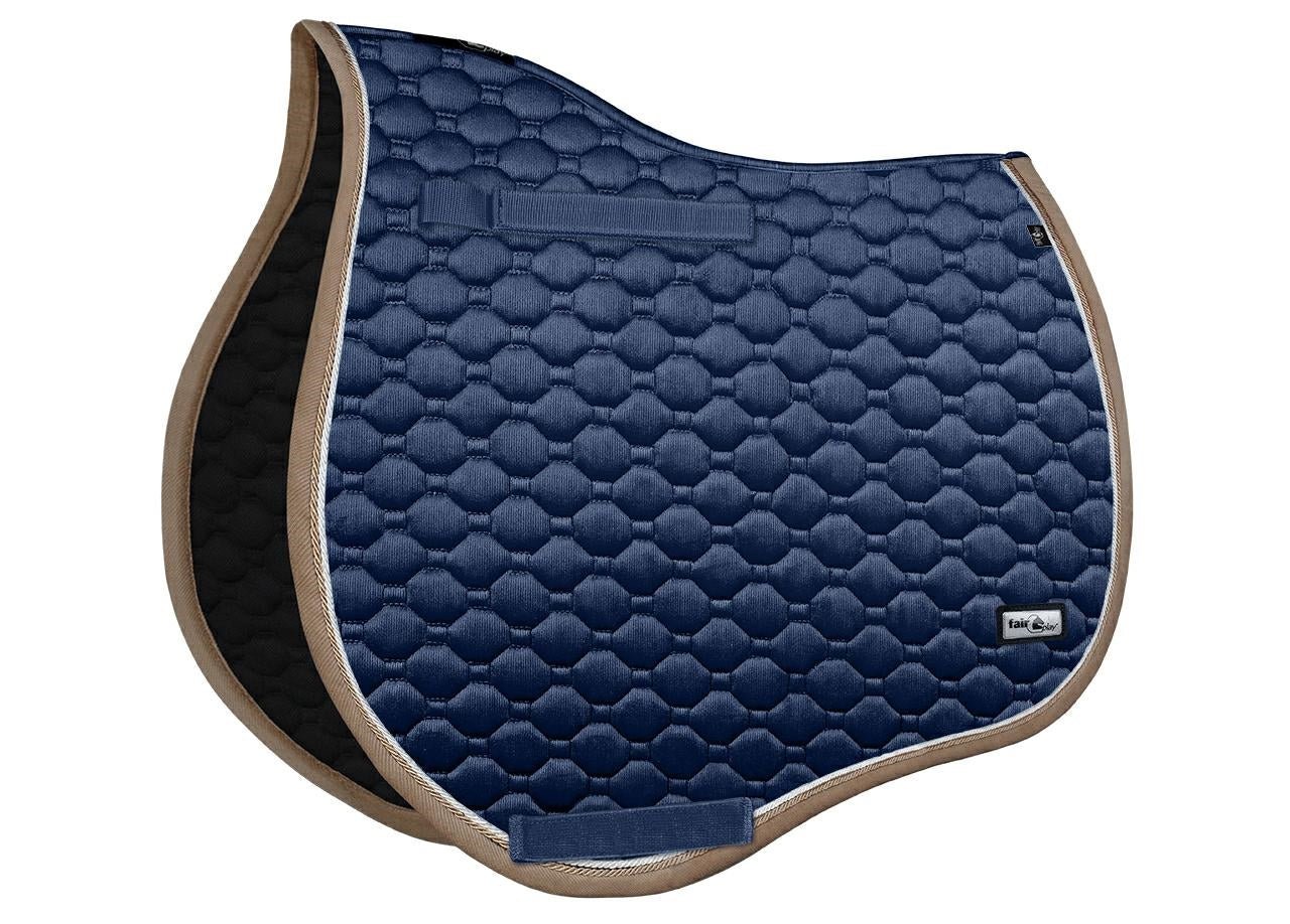 Fair Play "Onyx" Navy & Taupe Close Contact Saddle Pad - Fair Play - Equiluxe Tack