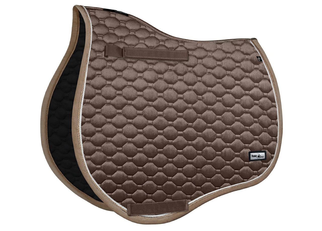 Fair Play "Onyx" Taupe Close Contact Saddle Pad - Fair Play - Equiluxe Tack