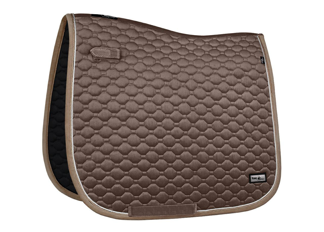 Fair Play "Onyx" Taupe Dressage Saddle Pad - Fair Play - Equiluxe Tack