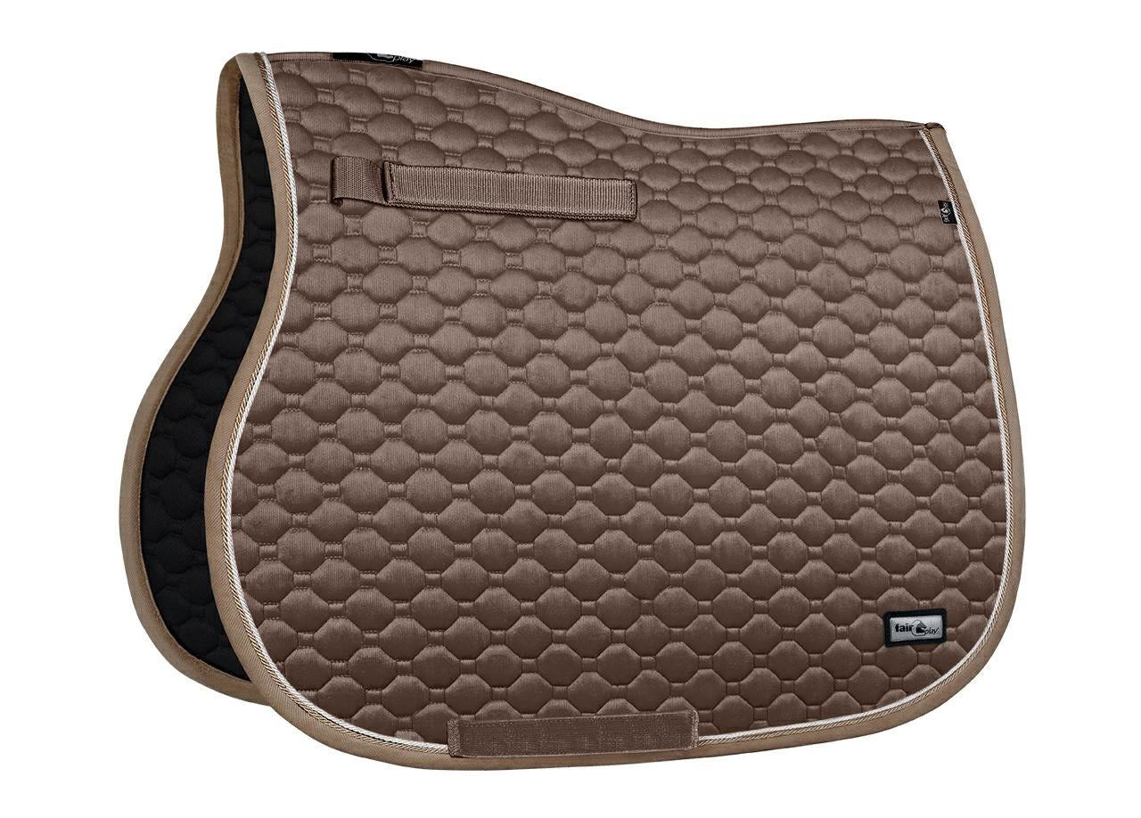 Fair Play "Onyx" Taupe Jump Saddle Pad - Fair Play - Equiluxe Tack