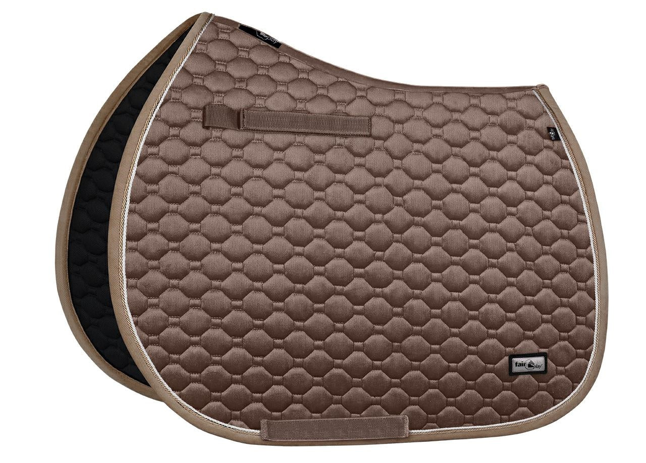 Fair Play "Onyx" Taupe PONY Saddle Pad - Fair Play - Equiluxe Tack