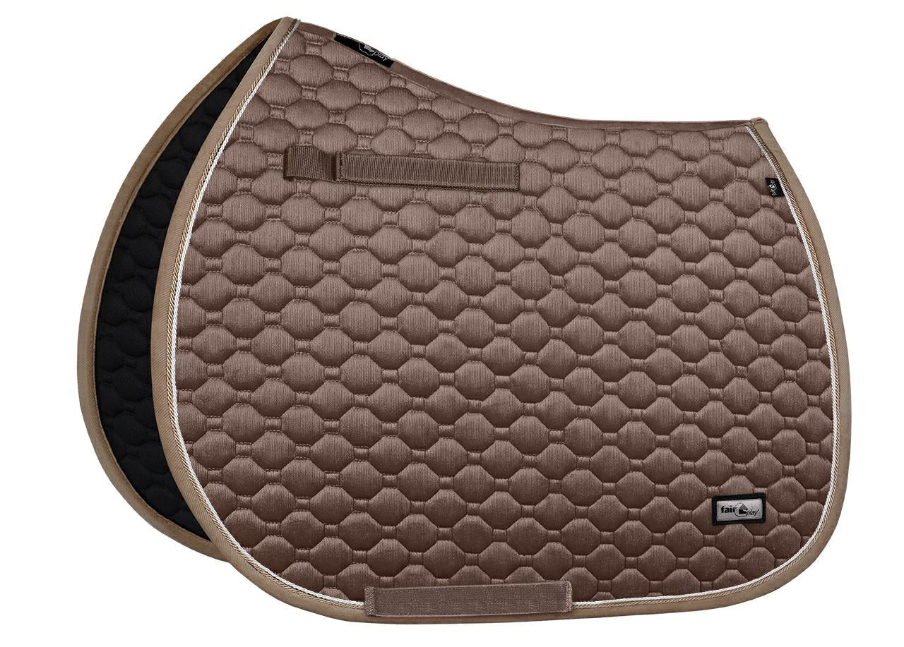 Fair Play "Onyx" Taupe PONY Saddle Pad - Fair Play - Equiluxe Tack