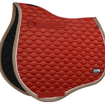 Fair Play "Onyx" Terra Red & Taupe Close Contact Saddle Pad - Fair Play - Equiluxe Tack