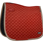 Fair Play "Onyx" Terra Red & Taupe Dressage Saddle Pad - Fair Play - Equiluxe Tack