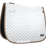 Fair Play "Onyx" White & Taupe Dressage Saddle Pad - Fair Play - Equiluxe Tack