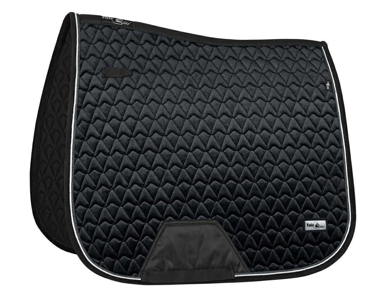 Fair Play "Oregon" Black Dressage Saddle Pad - Fair Play - Equiluxe Tack