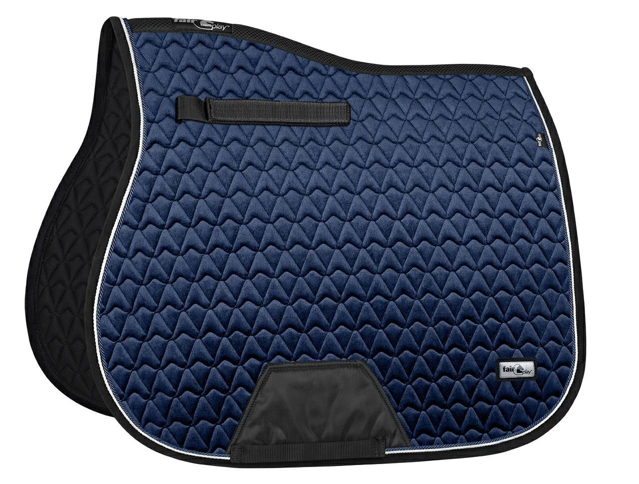 Fair Play "Oregon" Navy Blue Jump Saddle Pad - Fair Play - Equiluxe Tack