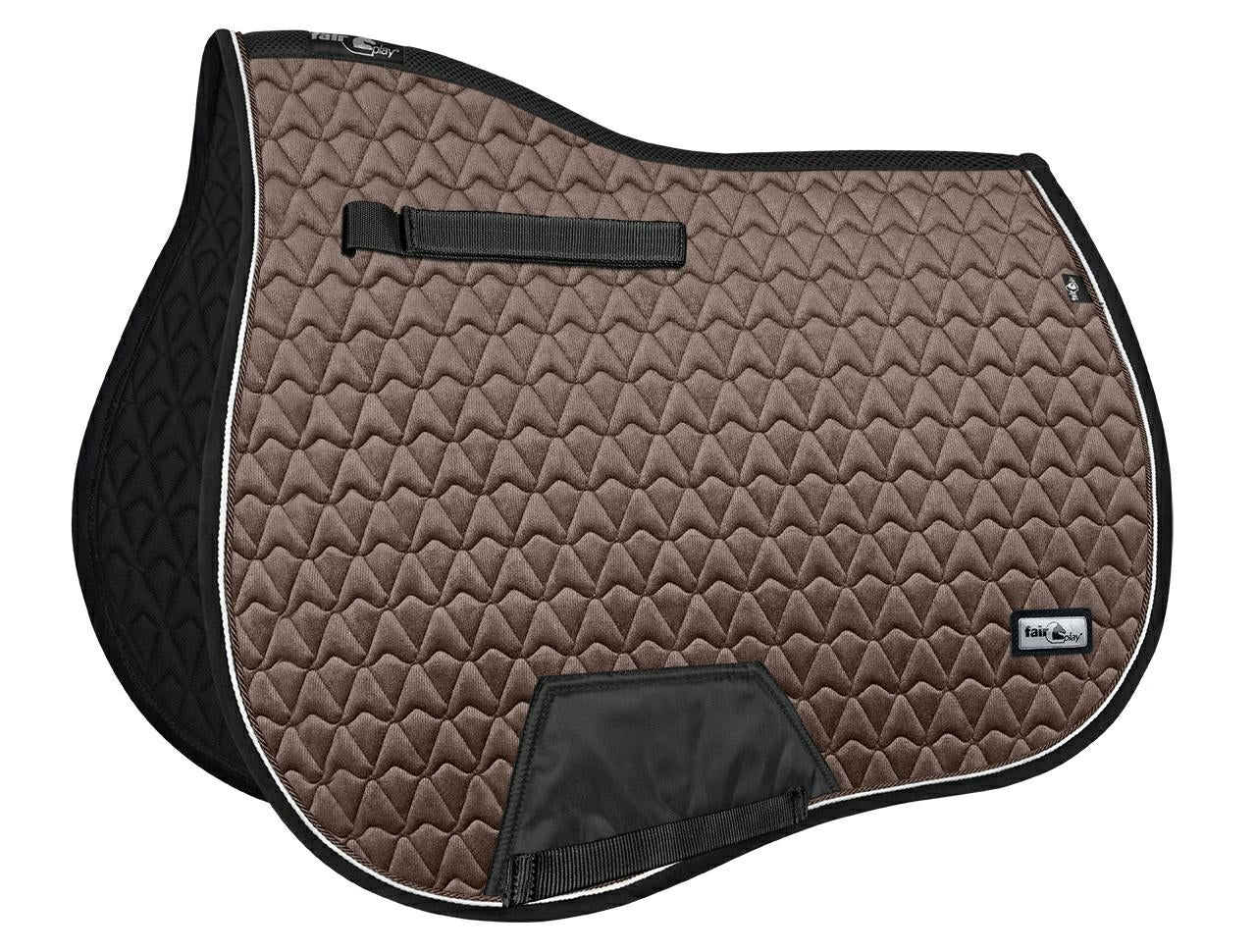 Fair Play "Oregon" Taupe Close Contact Saddle Pad - Fair Play - Equiluxe Tack