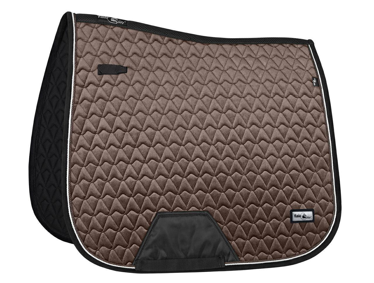 Fair Play "Oregon" Taupe Dressage Saddle Pad - Fair Play - Equiluxe Tack