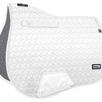 Fair Play "Oregon" White Close Contact Show Saddle Pad - Fair Play - Equiluxe Tack