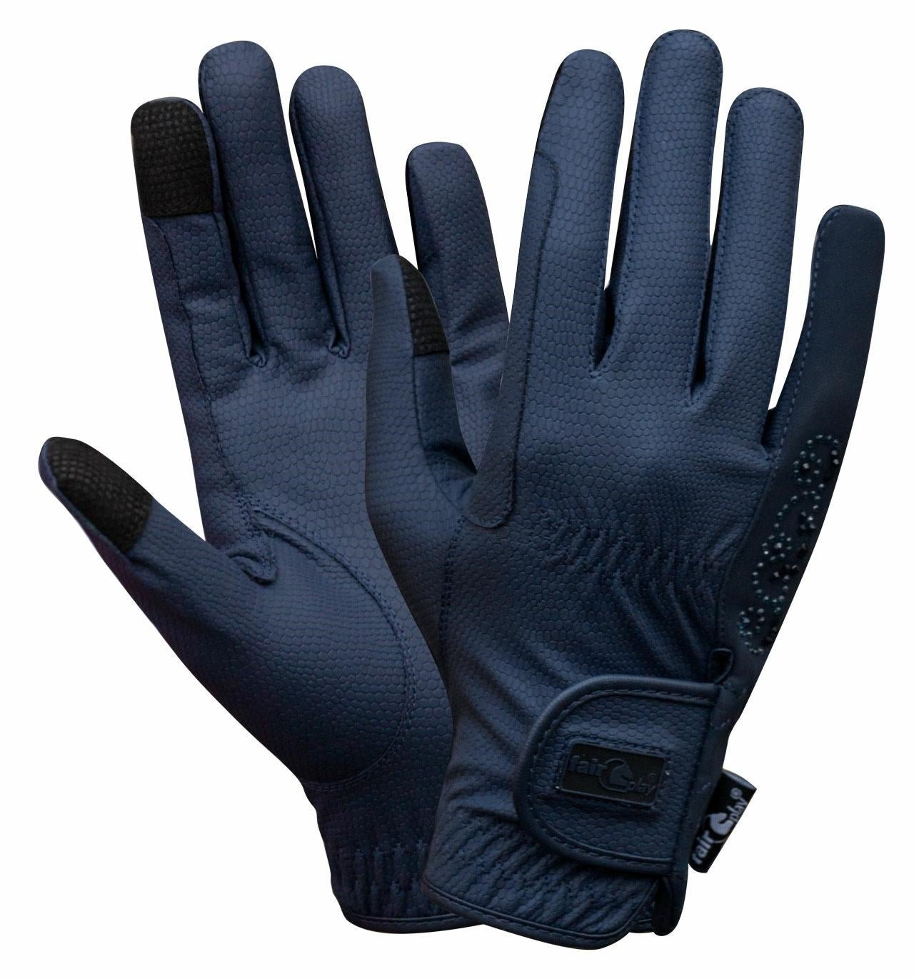 Fair Play "Pammy" Leather Riding Gloves with Crystals - Fair Play - Equiluxe Tack