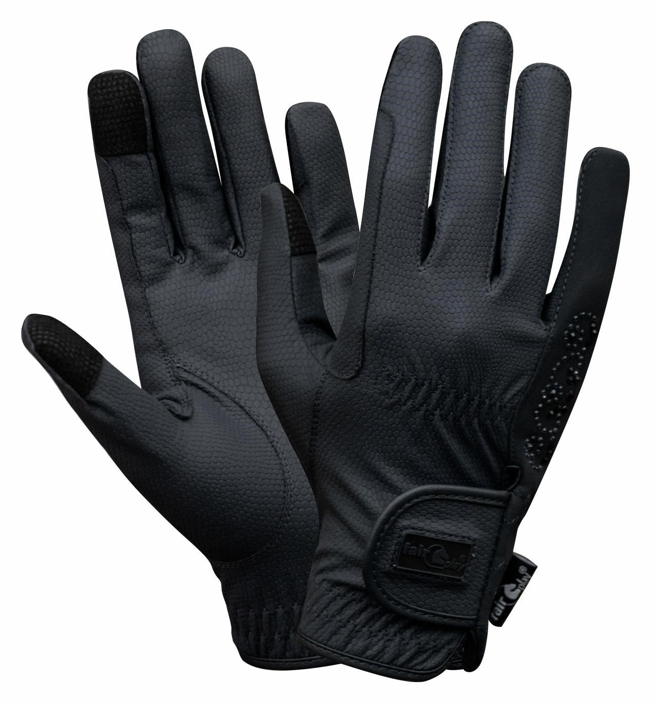 Fair Play "Pammy" Leather Riding Gloves with Crystals - Fair Play - Equiluxe Tack