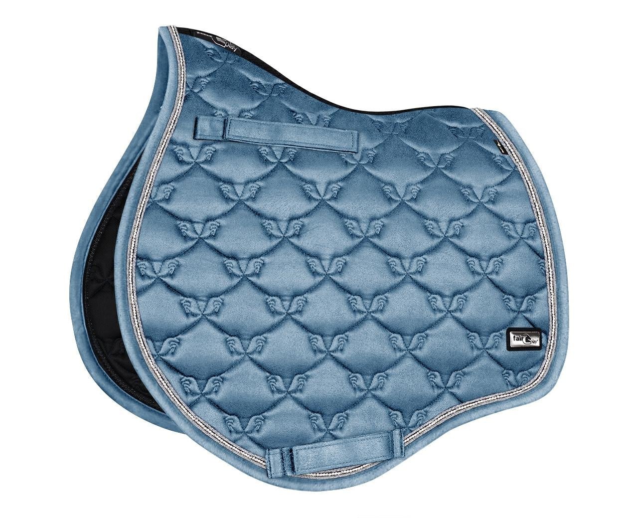 Fair Play Pastel Blue Suede Saddle Pad - Dressage & Jump - Fair Play - Equiluxe Tack