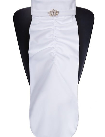 Fair Play "Princess" Silver Crown Ready Tied Stock Tie - Fair Play - Equiluxe Tack