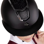 Fair Play "Quantinum Chic" Crystal Top Wide Brim Riding Helmet - Fair Play - Equiluxe Tack