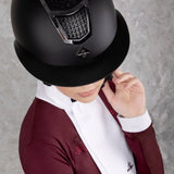 Fair Play "Quantinum Chic" Crystal Top Wide Brim Riding Helmet - Fair Play - Equiluxe Tack