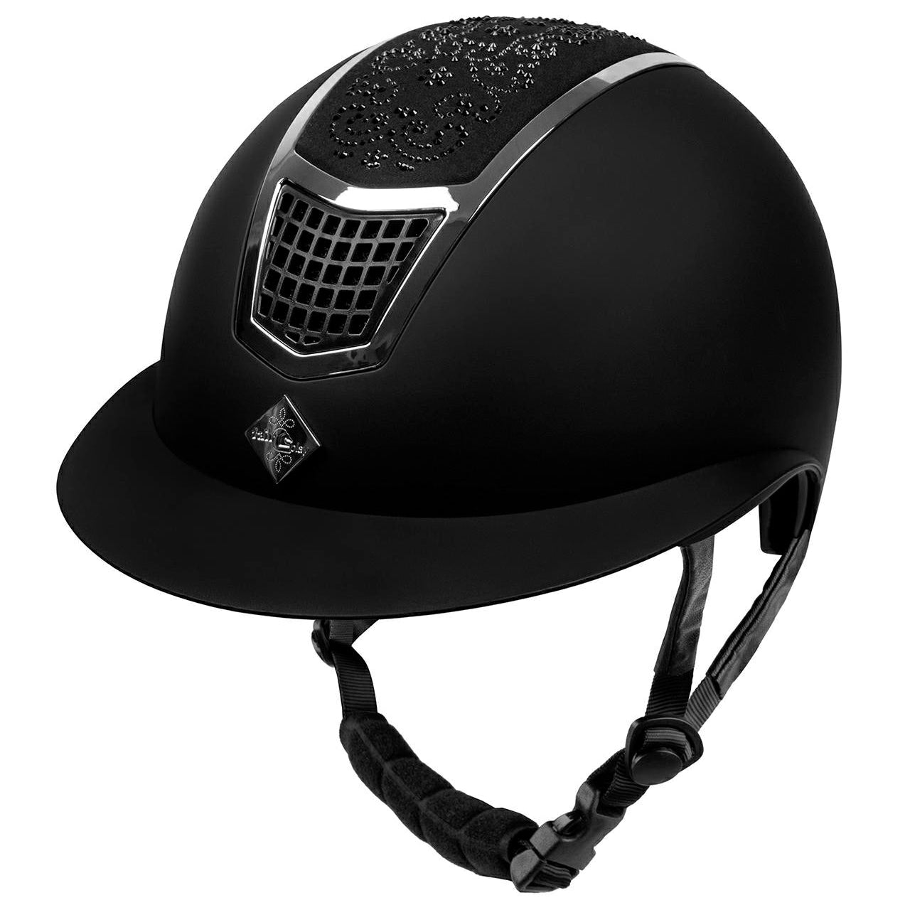 Fair Play "Quantinum Chic" Crystal Top Wide Brim Riding Helmet - Fair Play - Equiluxe Tack