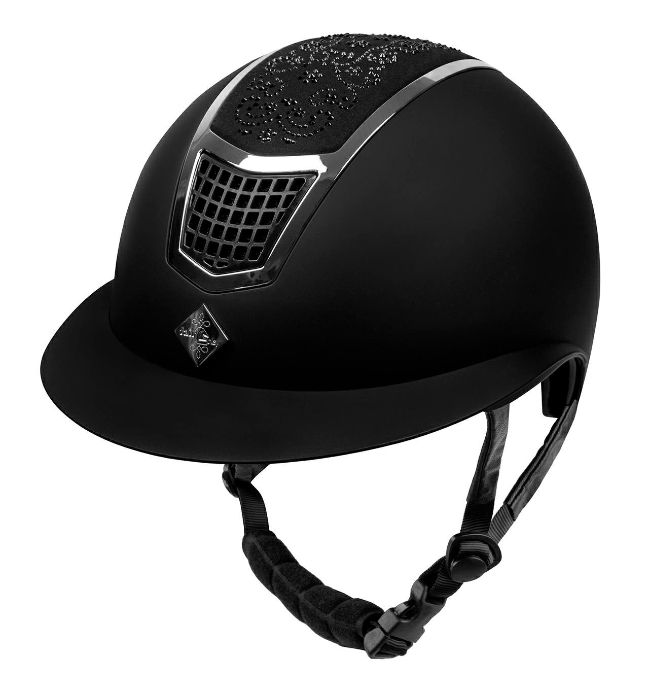 Fair Play "Quantinum Chic" Crystal Top Wide Brim Riding Helmet - Fair Play - Equiluxe Tack