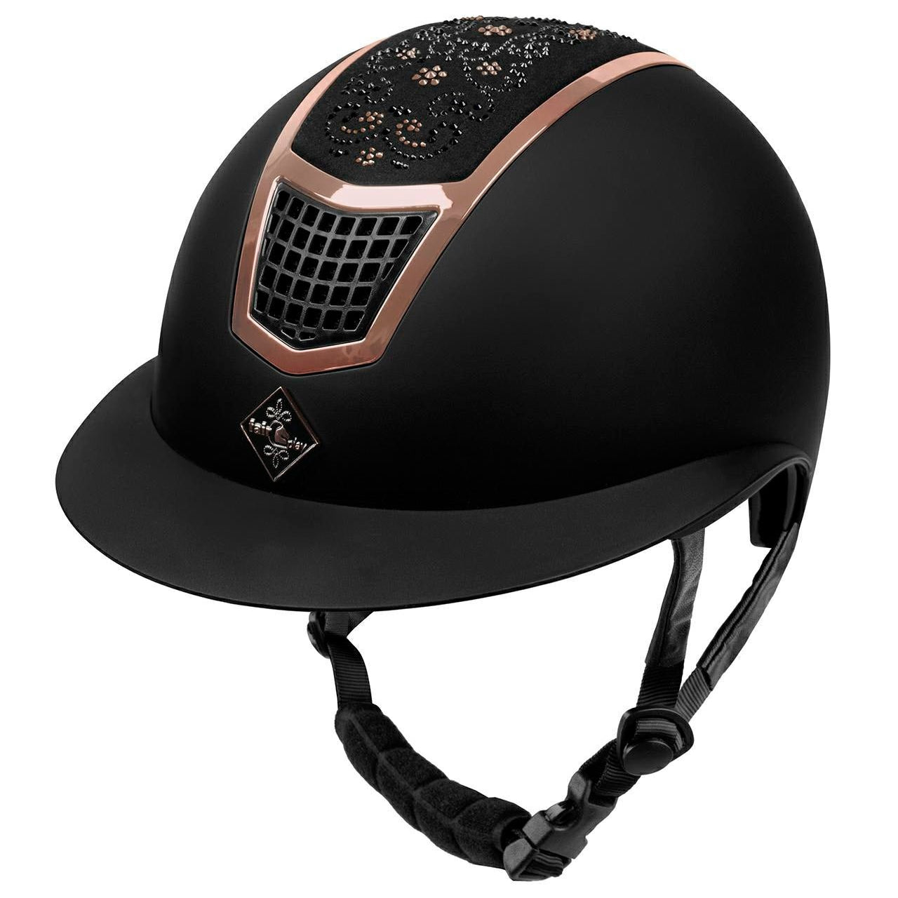 Fair Play "Quantinum Chic" Crystal Top Wide Brim Riding Helmet - Fair Play - Equiluxe Tack