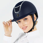 Fair Play "Quantinum Chic" Crystal Top Wide Brim Riding Helmet - Fair Play - Equiluxe Tack