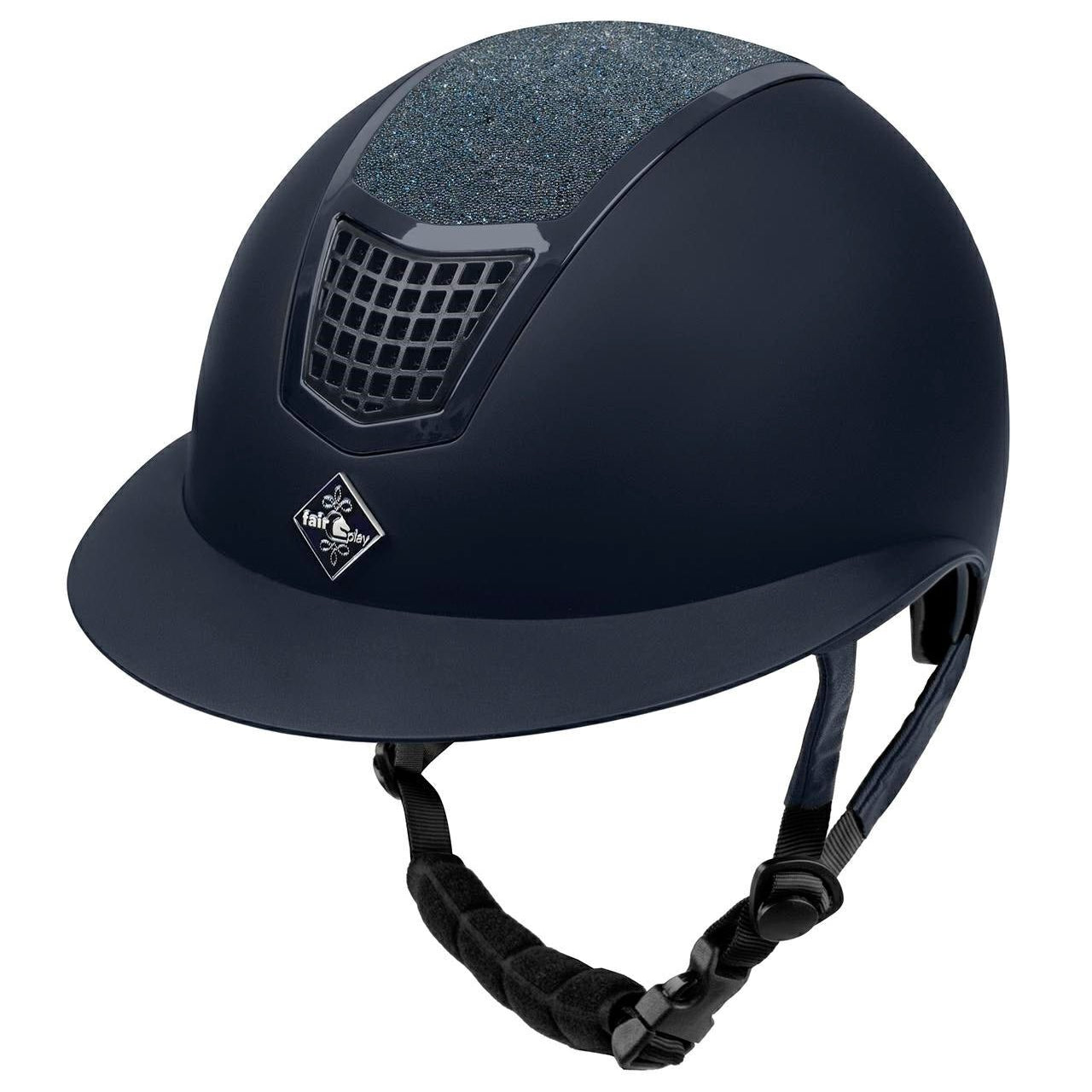 Fair Play "Quantinum Eclipse" Wide Brim Glitter Top Riding Helmet - Fair Play - Equiluxe Tack