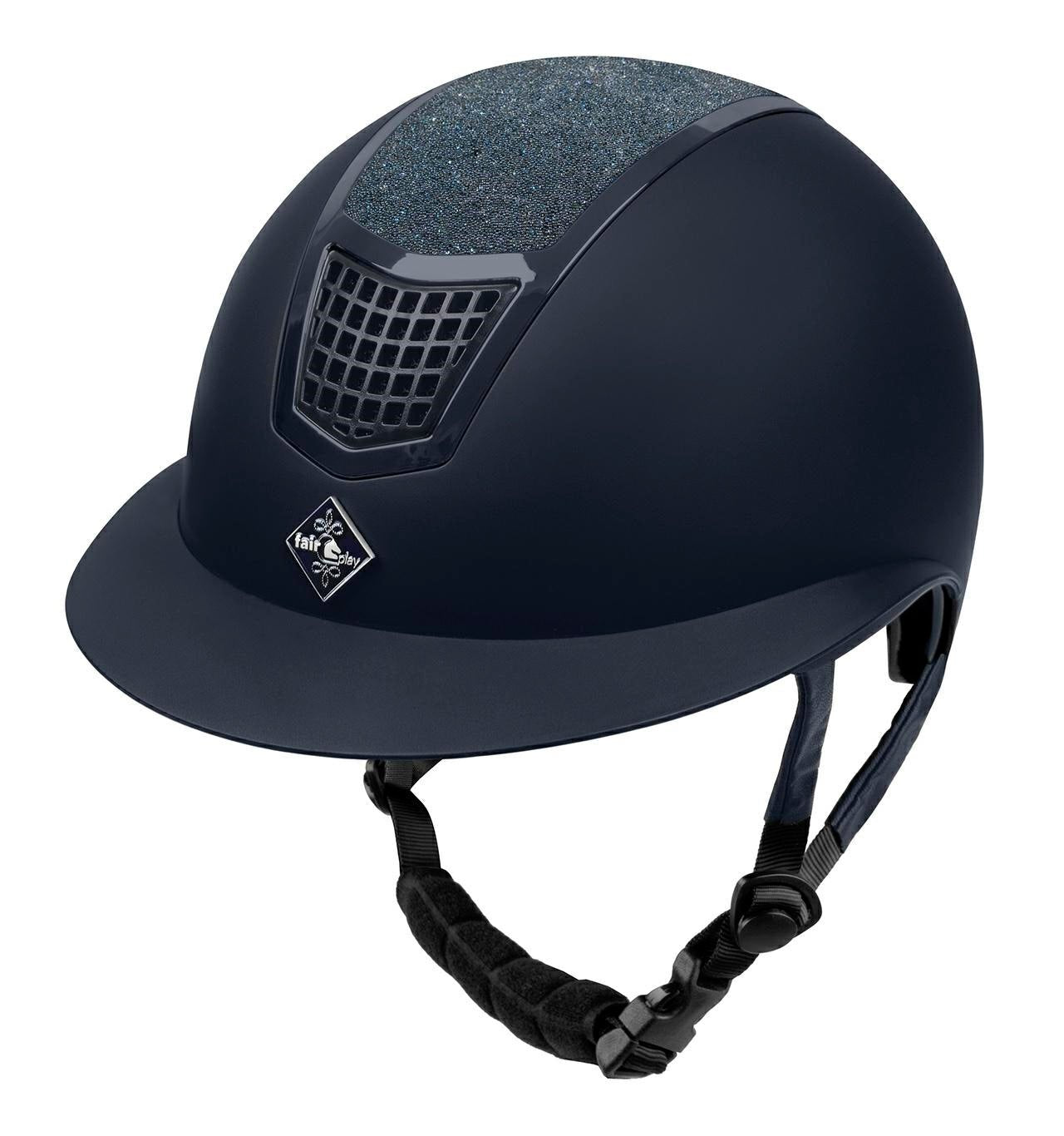 Fair Play "Quantinum Eclipse" Wide Brim Glitter Top Riding Helmet - Fair Play - Equiluxe Tack