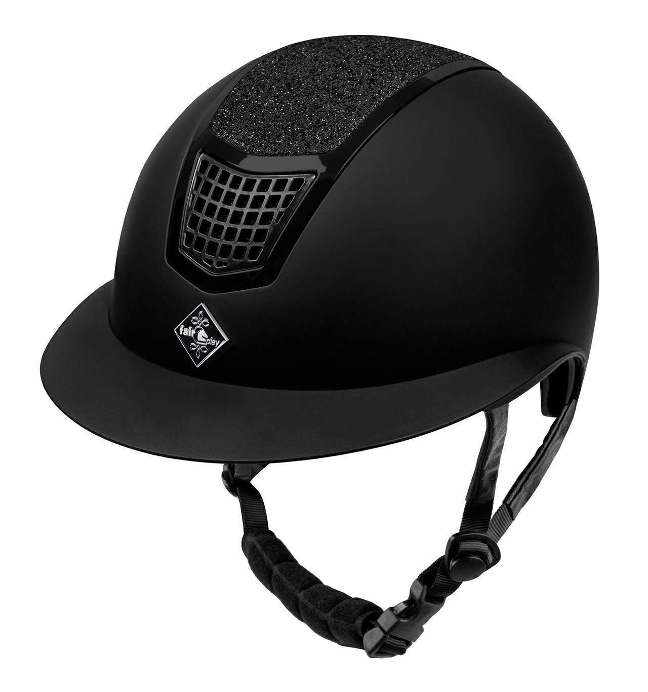 Fair Play "Quantinum Eclipse" Wide Brim Glitter Top Riding Helmet - Fair Play - Equiluxe Tack