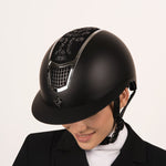 Fair Play "Quantinum" Fleur Floral Crystal Riding Helmet - Fair Play - Equiluxe Tack