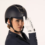 Fair Play "Quantinum" Fleur Floral Crystal Riding Helmet - Fair Play - Equiluxe Tack