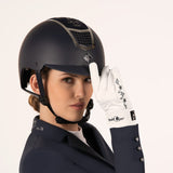 Fair Play "Quantinum" Fleur Floral Crystal Riding Helmet - Fair Play - Equiluxe Tack