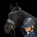 Fair Play "Quantinum" Fleur Floral Crystal Riding Helmet - Fair Play - Equiluxe Tack