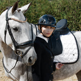 Fair Play "Quantinum Spotlight" Shiny Wide Brim Riding Helmet - Rose Gold - Fair Play - Equiluxe Tack