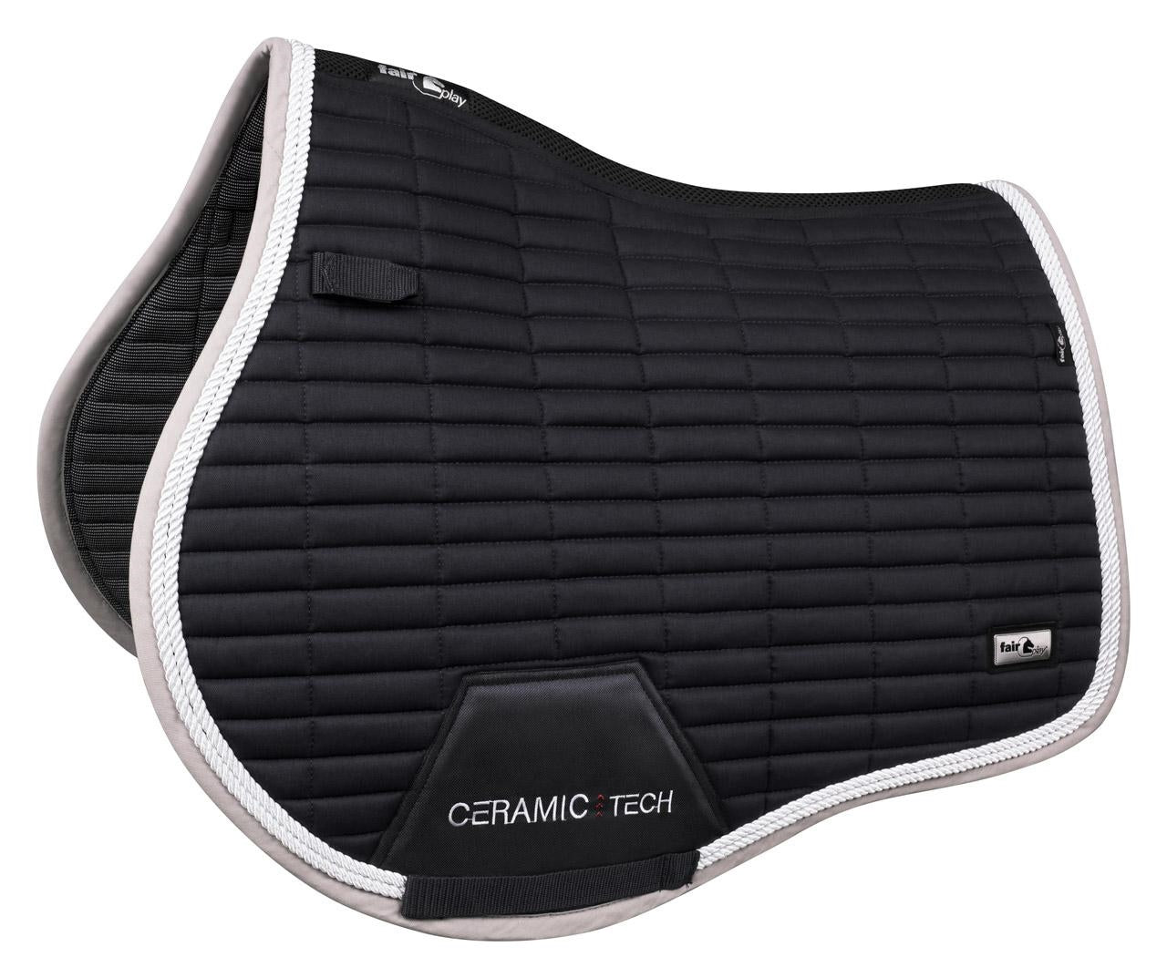 Fair Play "Quartz Ceramic" Black Saddle Pad - Jump, Close Contact & Dressage - Fair Play - Equiluxe Tack