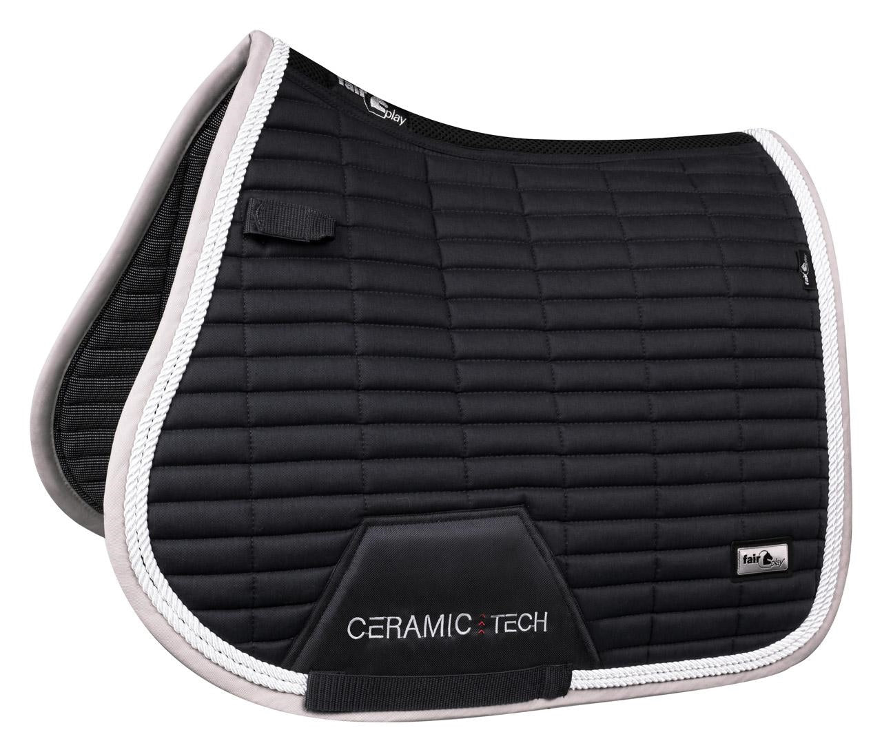 Fair Play "Quartz Ceramic" Black Saddle Pad - Jump, Close Contact & Dressage - Fair Play - Equiluxe Tack