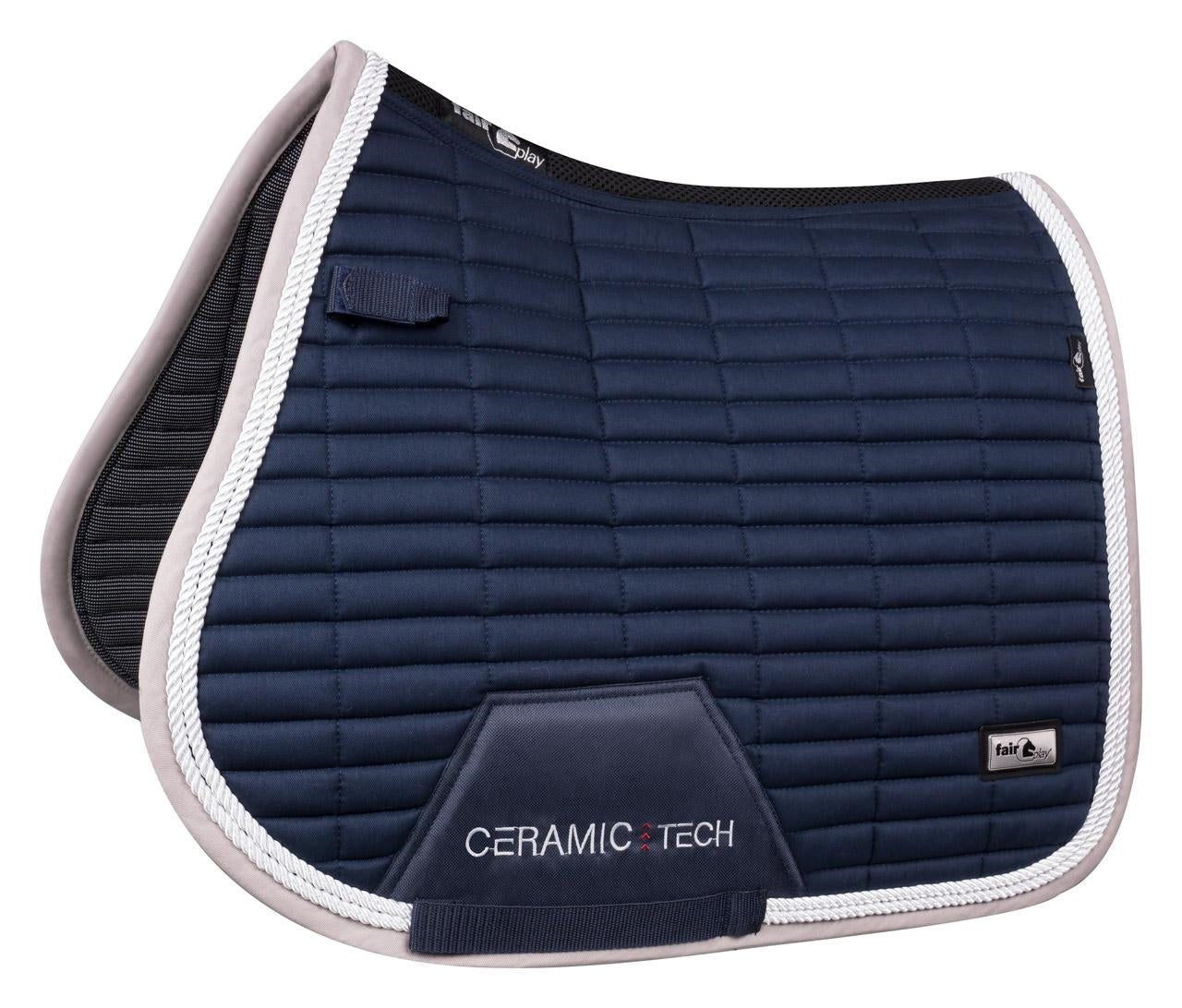 Fair Play "Quartz Ceramic" Navy Saddle Pad - Jump, Close Contact & Dressage - Fair Play - Equiluxe Tack