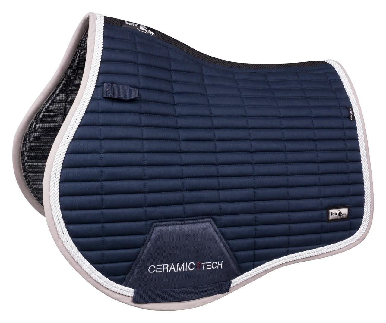 Fair Play "Quartz Ceramic" Navy Saddle Pad - Jump, Close Contact & Dressage - Fair Play - Equiluxe Tack