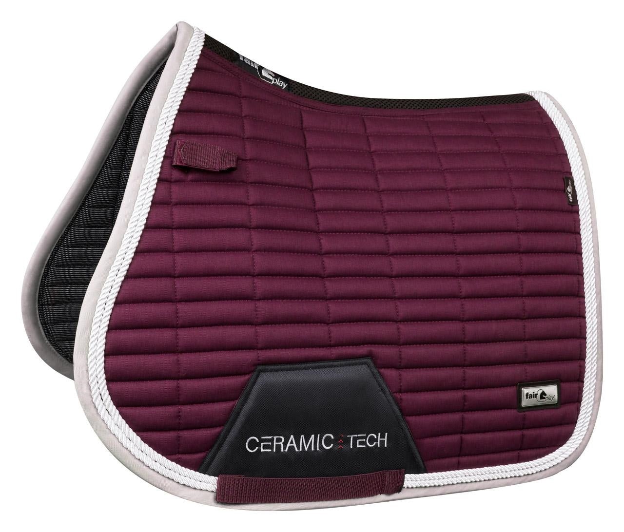 Fair Play "Quartz Ceramic" Plum Saddle Pad - Jump, Close Contact & Dressage - Fair Play - Equiluxe Tack