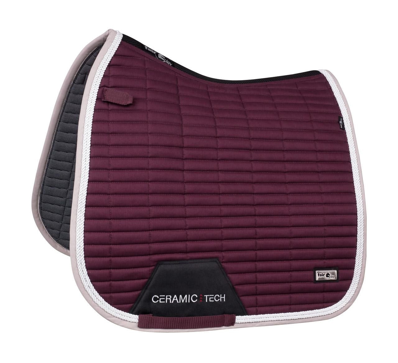 Fair Play "Quartz Ceramic" Plum Saddle Pad - Jump, Close Contact & Dressage - Fair Play - Equiluxe Tack