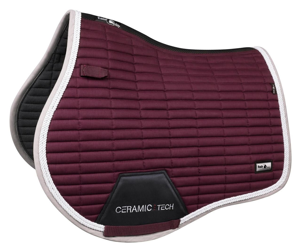 Fair Play "Quartz Ceramic" Plum Saddle Pad - Jump, Close Contact & Dressage - Fair Play - Equiluxe Tack