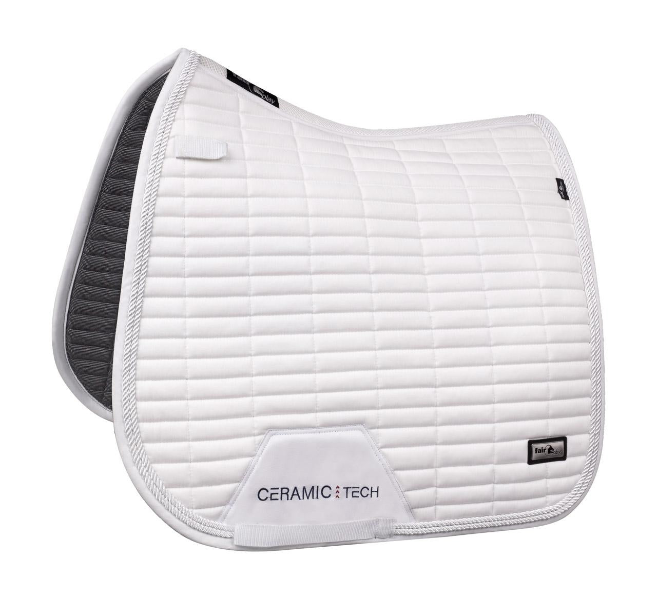 Fair Play "Quartz Ceramic" White Saddle Pad - Jump, Dressage & Close Contact - Fair Play - Equiluxe Tack