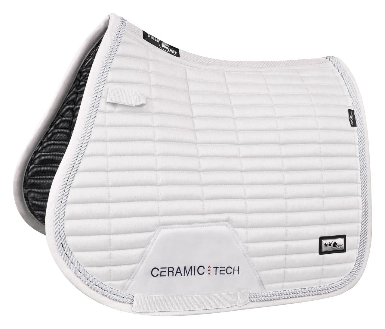 Fair Play "Quartz Ceramic" White Saddle Pad - Jump, Dressage & Close Contact - Fair Play - Equiluxe Tack