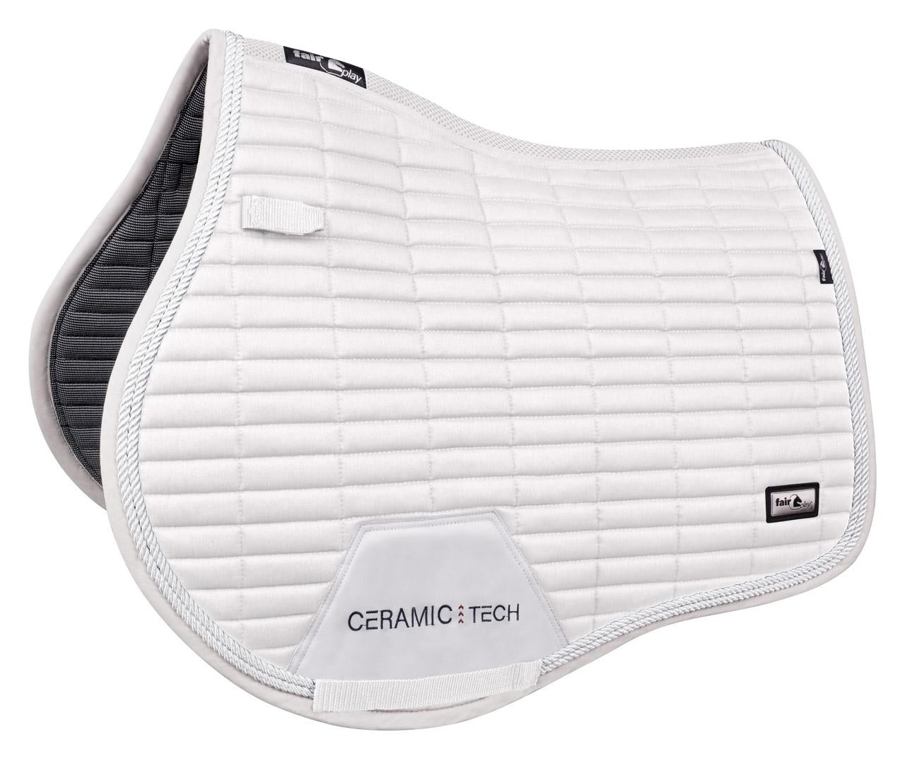 Fair Play "Quartz Ceramic" White Saddle Pad - Jump, Dressage & Close Contact - Fair Play - Equiluxe Tack