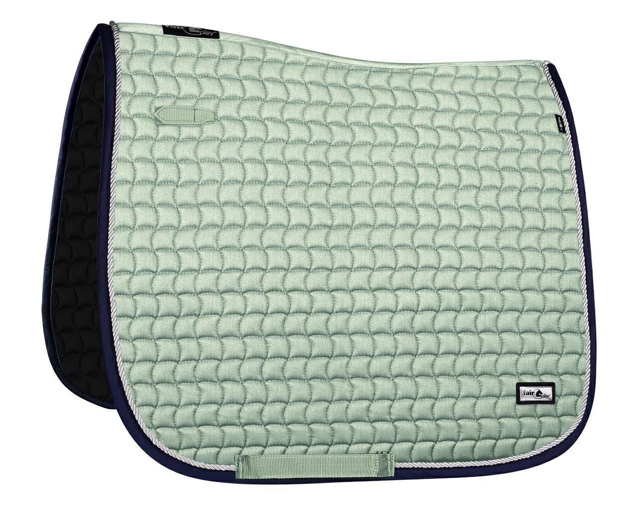 Fair Play "Sirius" Mint & Navy Saddle Pad - Jump, Close Contact & Dressage - Fair Play - Equiluxe Tack